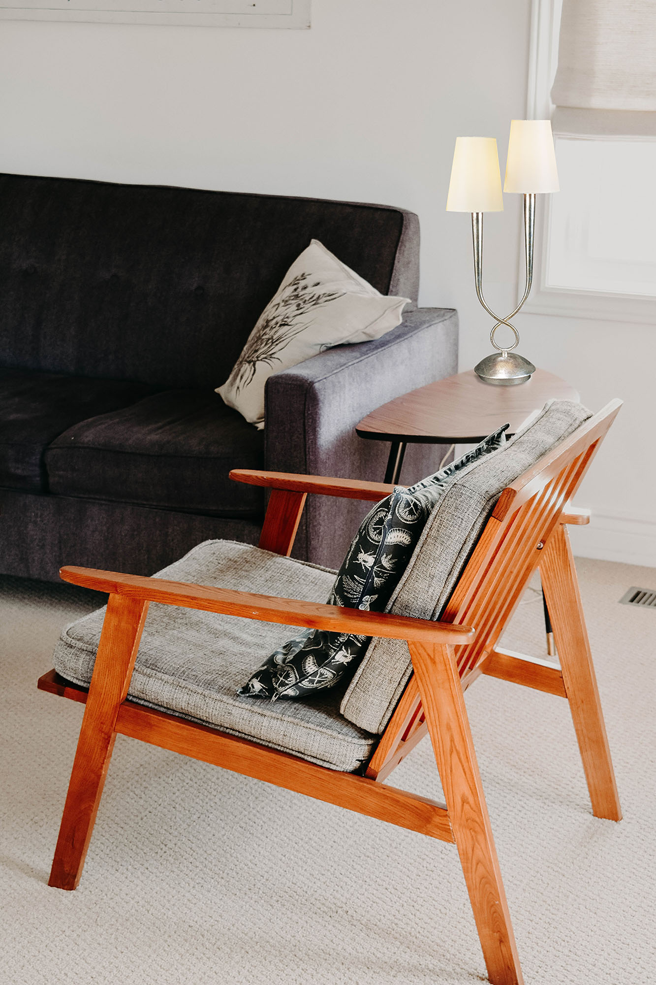 Paola Silver-Black Table Lamps Mantra Shaded Table Lamps